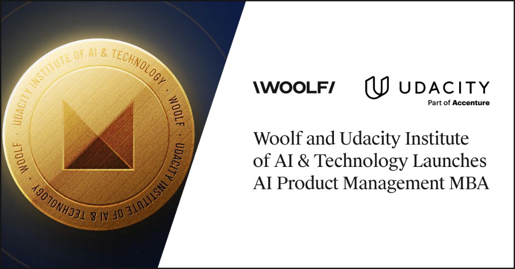 Woolf and Udacity Institute of AI and Technology Launches AI Product Management MBA